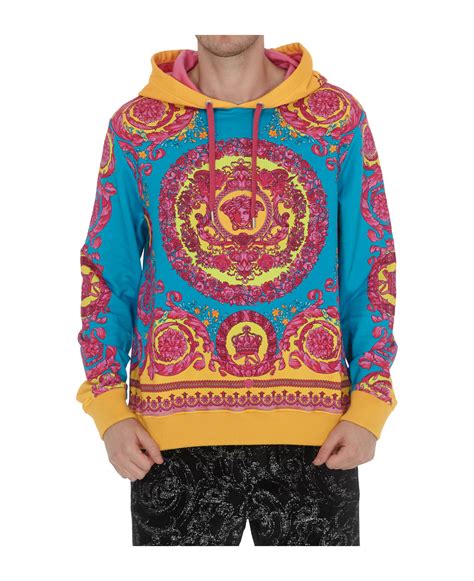 versace fluo barocco|versace barocco hoodie.